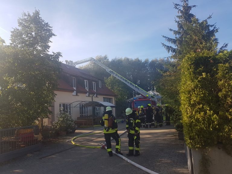 Dachstuhlbrand Gerolzhofen » Feuerwehr Geldersheim