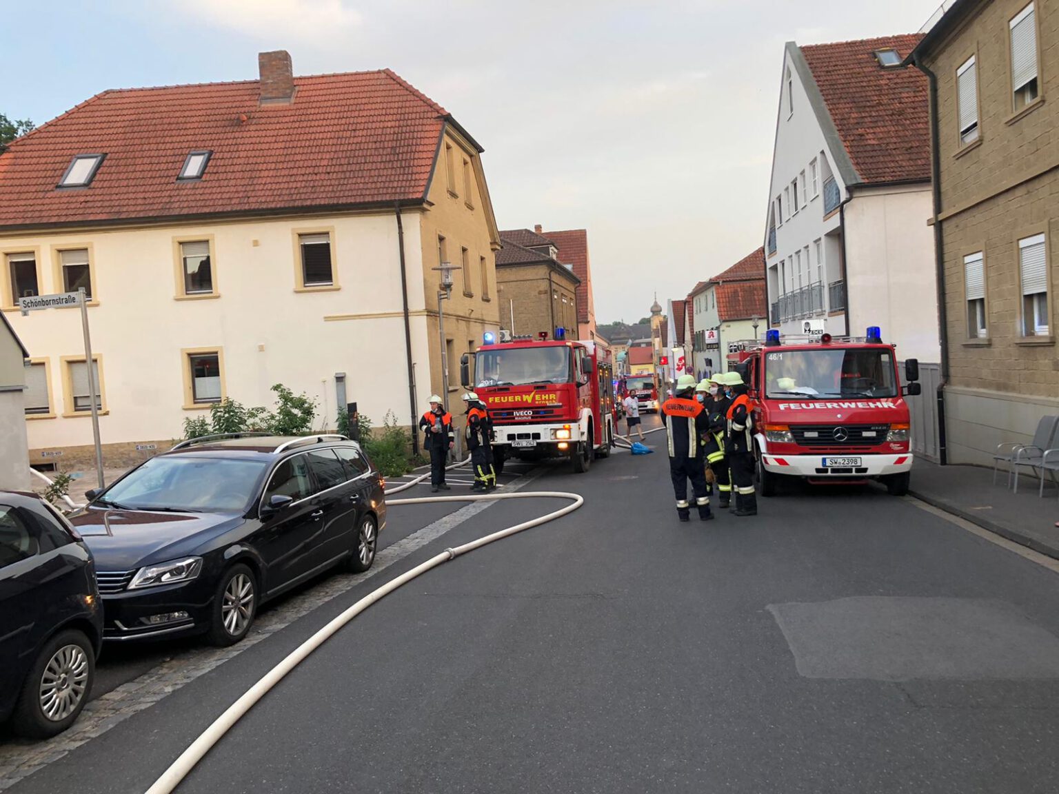 Dachstuhlbrand Werneck » Feuerwehr Geldersheim